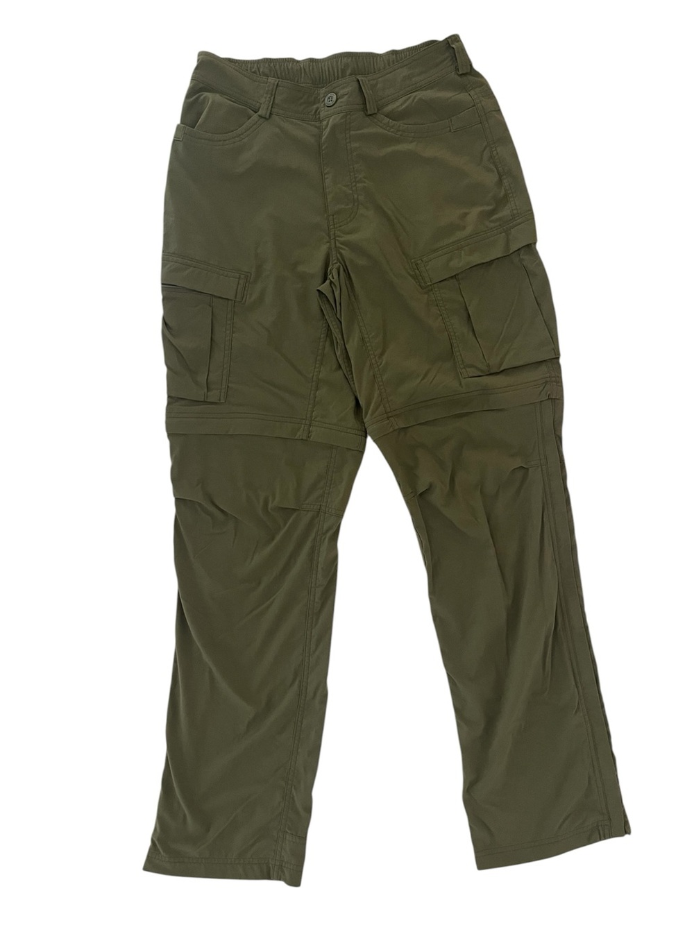 REI Co-Op Sahara Convertible Hiking Pants Mens 32x34 Olive Green Zip Off Cargo